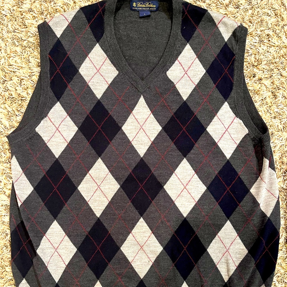 Brooks Brothers sweater vest, mens size large